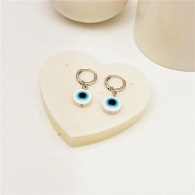 Lovely Small Evil Eye Hoop Earrings Women Girls Lucky Wish Face Drop Hanging Earring Jewelry Gift For Friends