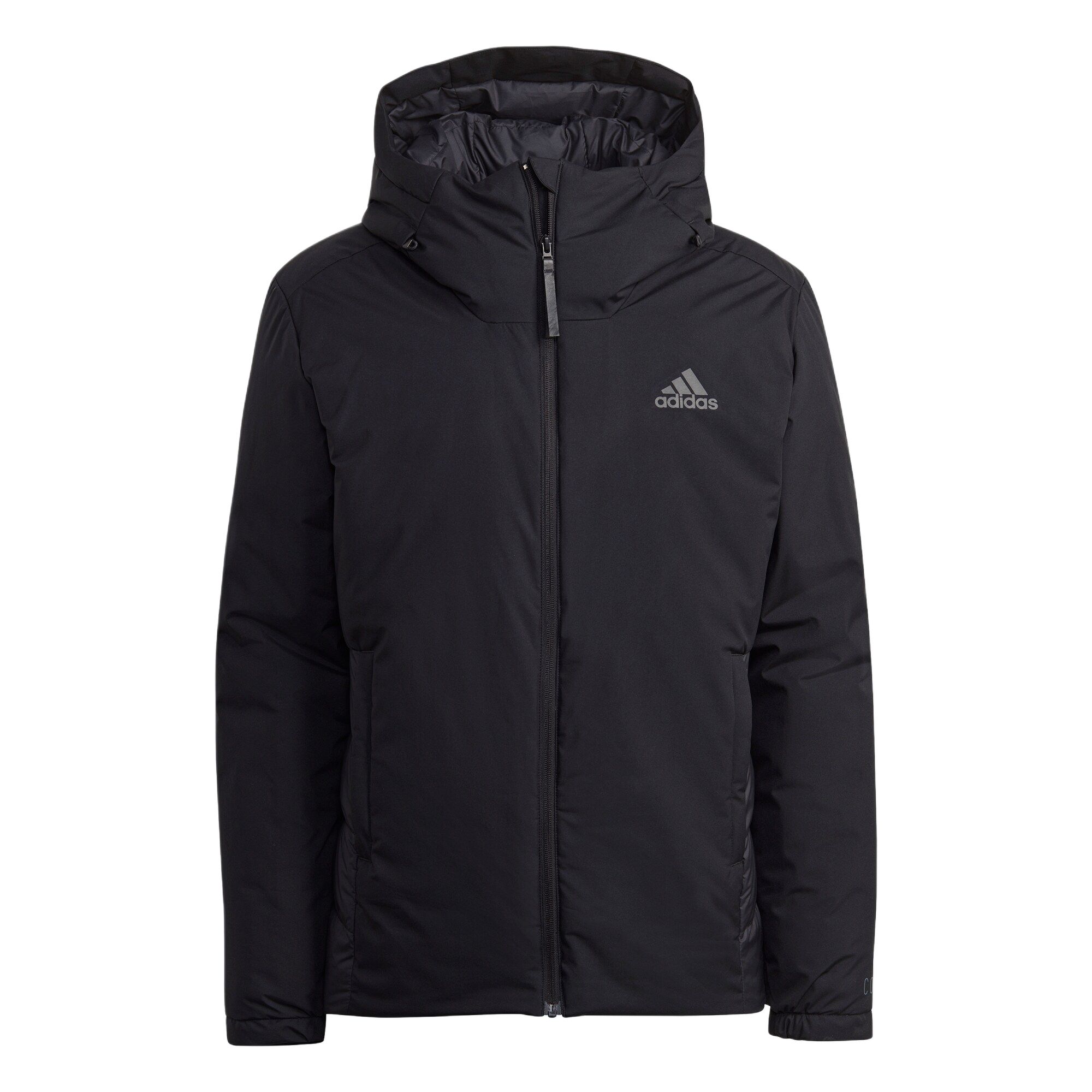 

Adidas Cold.Rdy с капюшоном теплая стильная универсальная удобная куртка-пуховик мужская куртка черного цвета HG6017 L