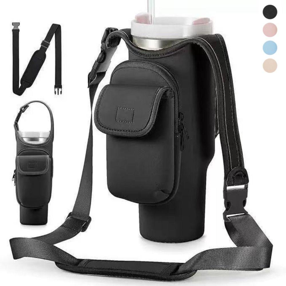 with Strap Carrier Bag Water-resistant Insulating Cup Sleeve Stylish Sling Purses  for Women Men