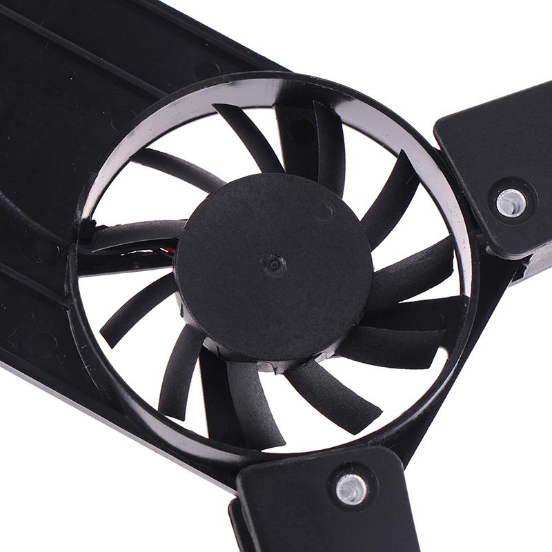 Laptop Desk Support Dual Cooling Fan Notebook Computer Stand Usb Rack Holder