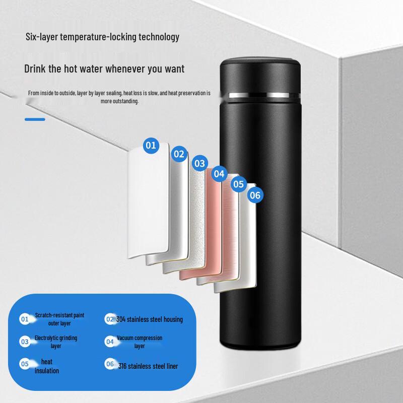 Zhiyue 316 Stainless Steel Smart Temperature Vacuum Insulated Bottle