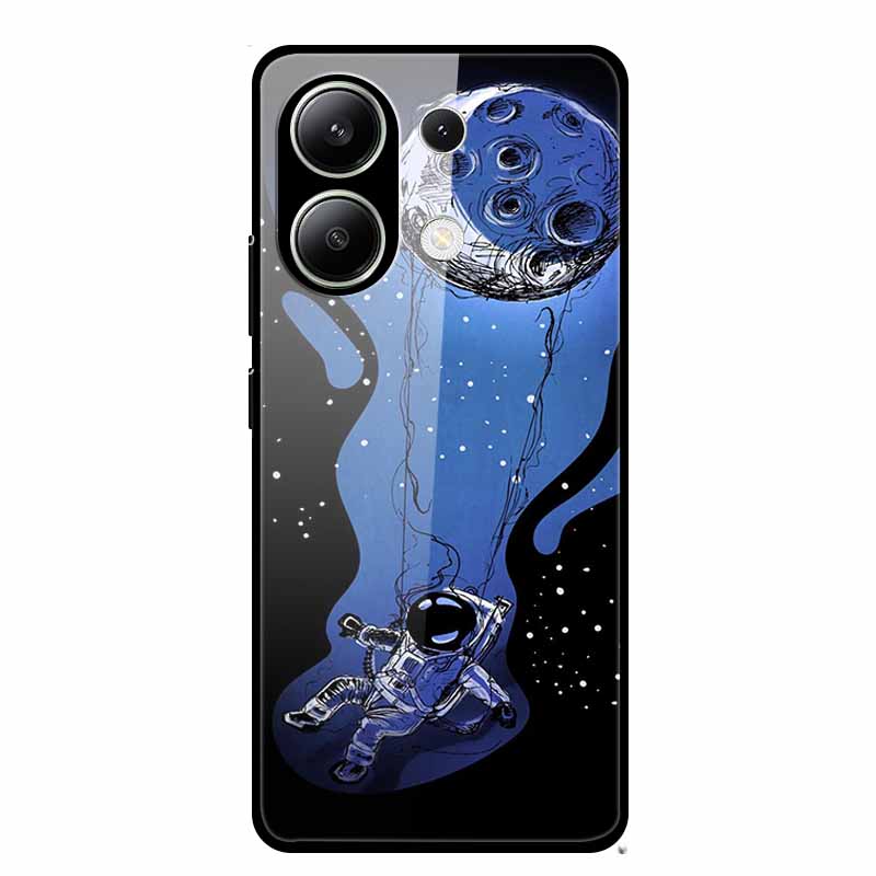 Glass Case For Xiaomi Redmi Note 13 Case Soft Bumper Tempered Glass Hard Back Cover For Redmi Note 13 Pro Phone Case Funda Coque