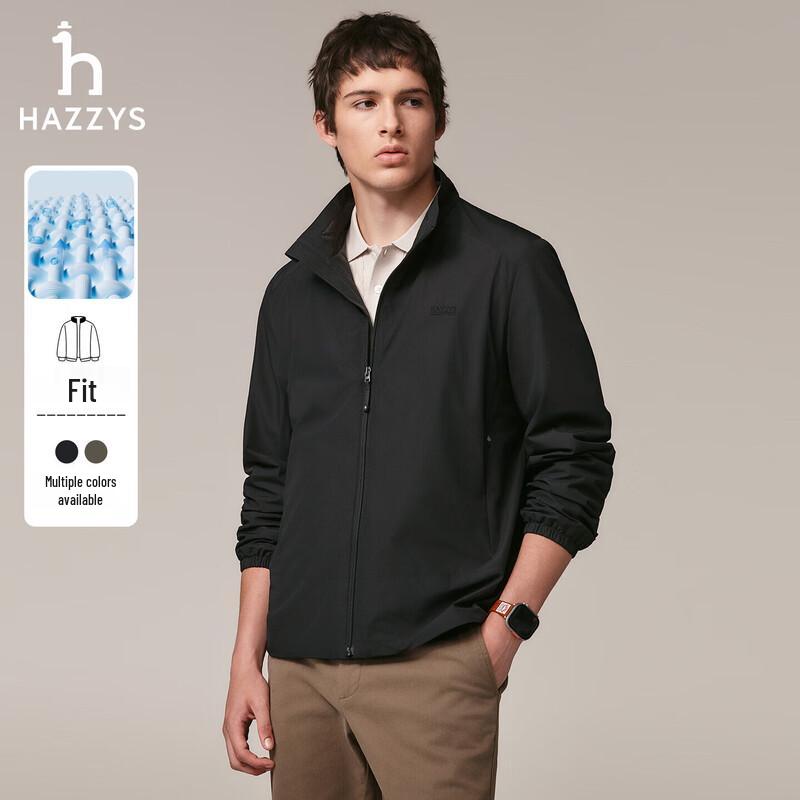 

HAZZYS Men s Stand Collar Outdoor Casual Jacket ASVZU0CCX20 M