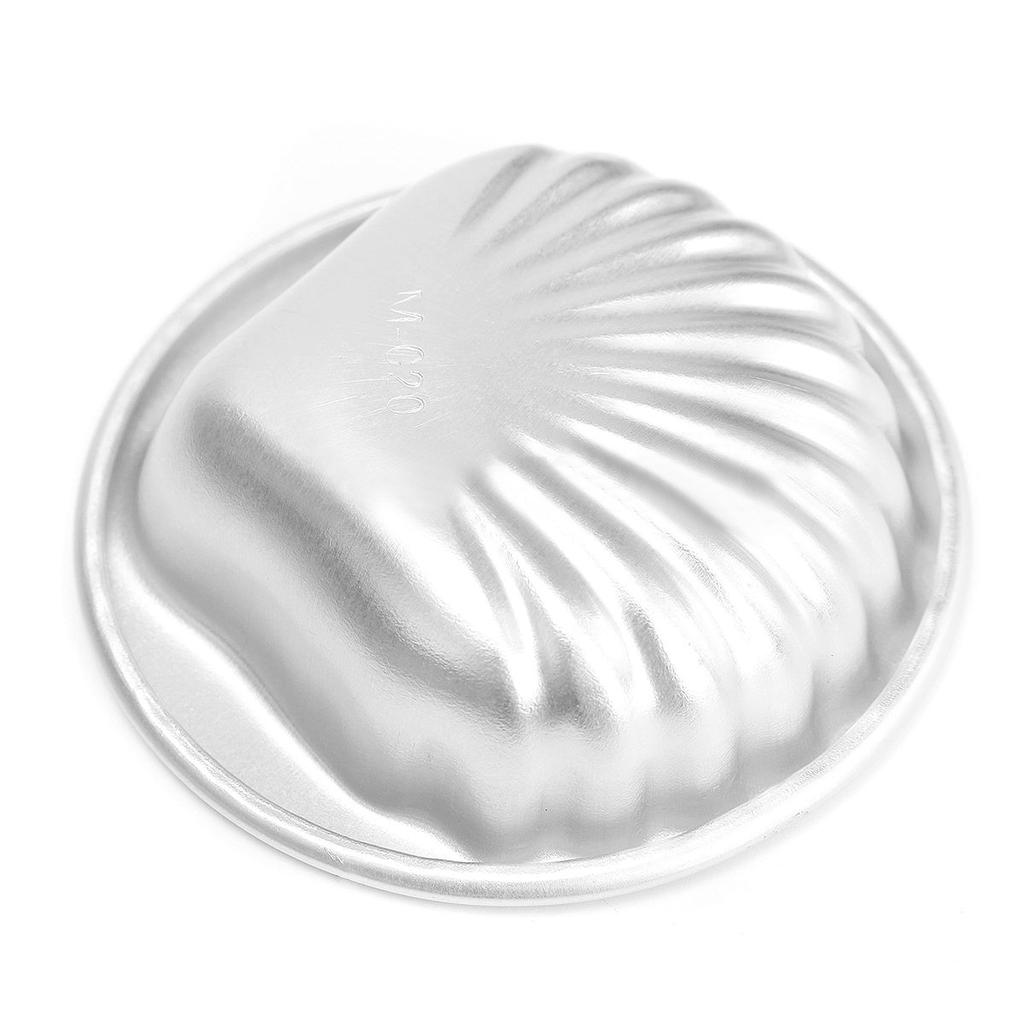 2 Stück neue Aluminiumlegierung Muschelform Badebombenform Kuchen Gelee DIY Metallformen