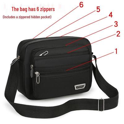 Męska torba crossbody na ramię z tkaniny Oxford - Codzienny, biznesowy i sportowy plecak