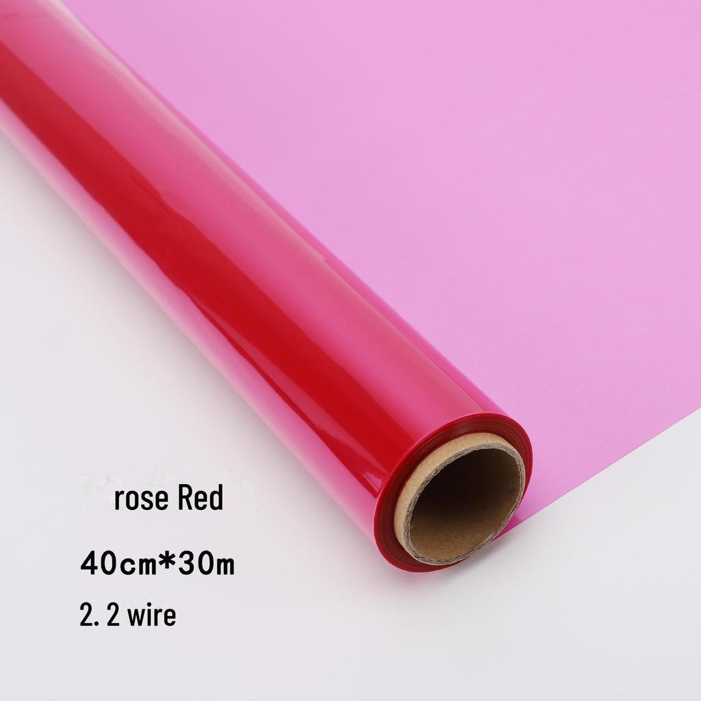 Waterproof Colored Glass Crystal Cellophane Roll for Flower Art and Packaging