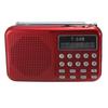 Mini Portable Radio Handheld FM Radio Supports USB TF MP3 Music Player Outdoor Indoor Speaker Rechargeable with Cable