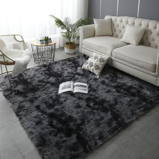 Luxurious Living Room Fluffy Carpet Nordic Soft Thickening Home Decor Carpets Bedroom Bedside Children 'S Room Non -Slip Floor Mat