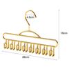 8 Hooks Underwear Storage Hangers Non Slip Space Saving Tie Hats Organizer Rack Metal Wardrobe Clothing Storage Bra Hanger Home