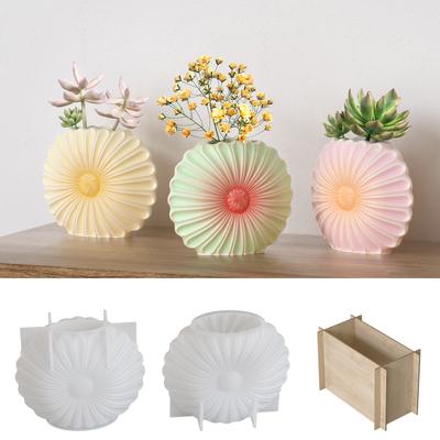 Silikonform für Sonnenblumenvase DIY-Projekte Großartig für Harz- und Gipskreationen mit realistischem 3D-Design