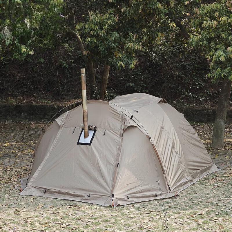 OEING Extendable Double-Layer Tunnel Camping Tent