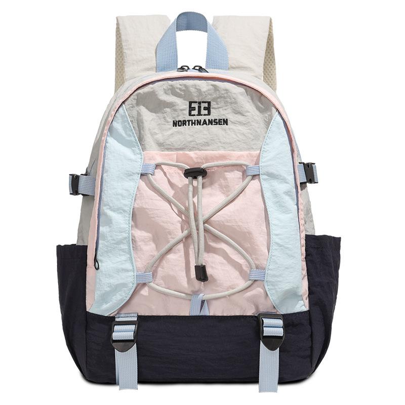 School bag women's new college student lightweight backpack outdoor leisure sports travel hiking large-capacity mountaineering backpack