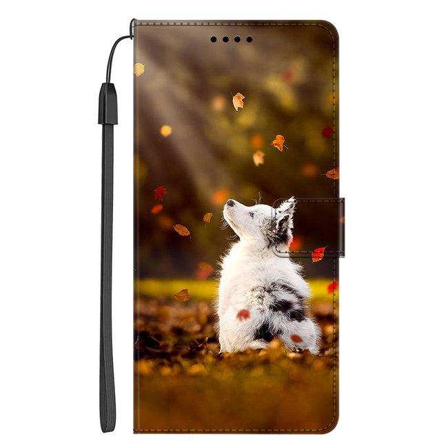 Cartoon-Lederhülle für Xiaomi Redmi Note 11 11S 12 Pro 5G Hülle Flip-Brieftasche für Xiaomi Civi 2 / Poco M5 Note12 Buch-Ständer