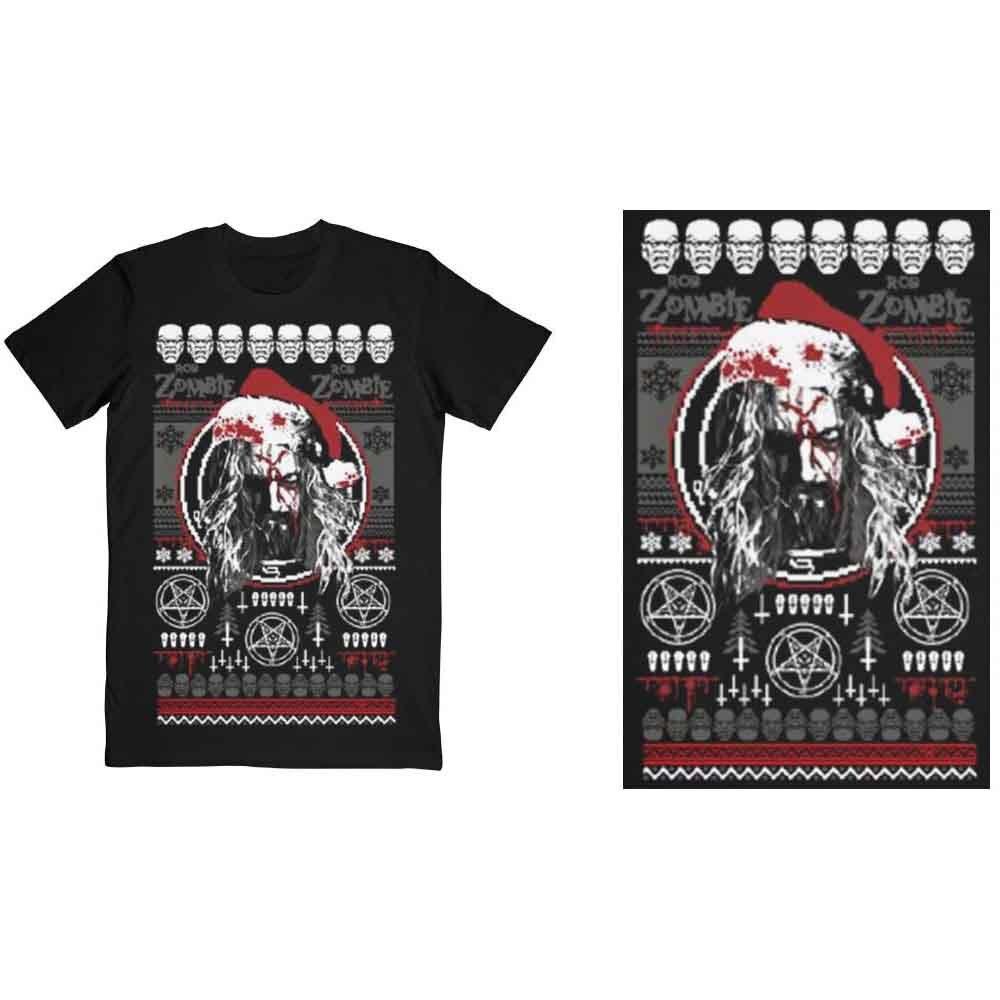 

Rob Zombie Bloody Santa T-Shirt Black New Unisex T-Shirt XXL