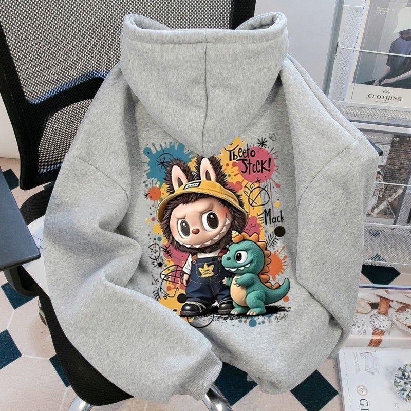 

Худі з популярним аніме-принтом LABUBU Дитячий одяг Модний одяг для хлопчиків Весняно-осіння толстовка Дитячі топи 130