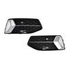 2PCS Front Bumper Grille Grill Fog Light Cover Fit A6 C8 2019-2023