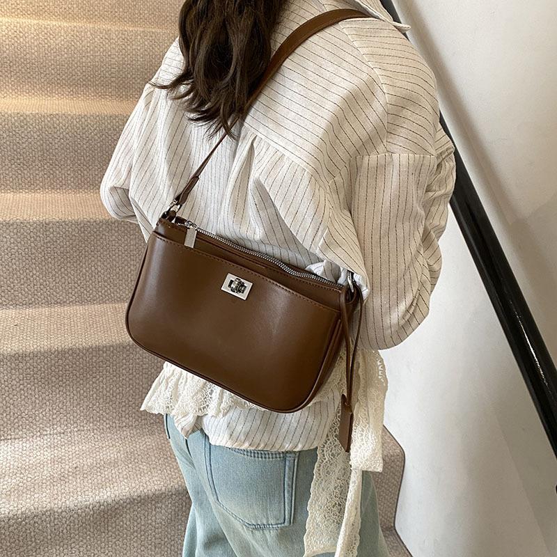 Geantă mică simplă casual de sub braț, geantă pătrată mică nouă de iarnă pentru navetă, geantă messenger de modă pentru femei