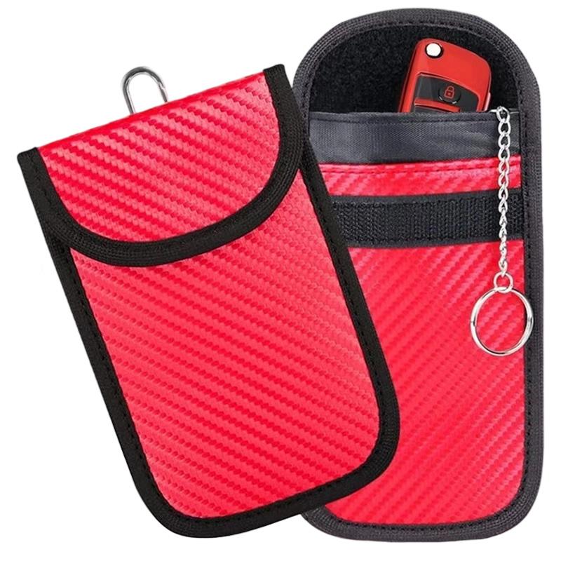 Car Key Case Signal Blocker Bag RFID Shielding Pocket for Toyota camry chr corolla rav4 yaris prius Hybrid prado Fortuner Hilux CX6
