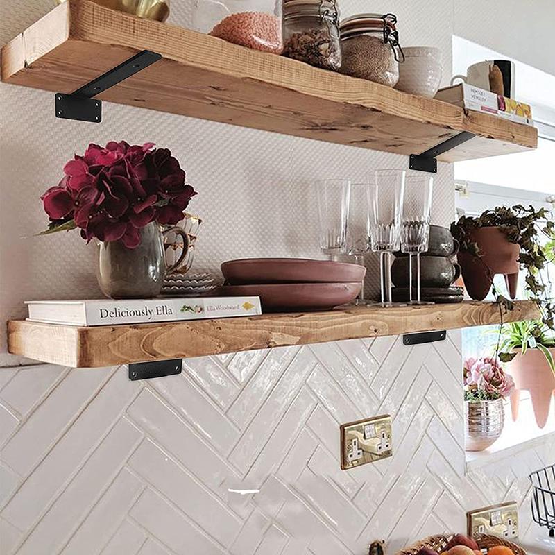 Suport raft de perete Trepied suspendat Suport raft Ascuns Fixat pe perete Raft de depozitare cu compartimentare Rafturi Suport unghiular Îngroșat