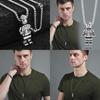 Steel Unique Titanium Robot Pendant Necklace Ideal For Couples And Hip Enthusiasts Hop