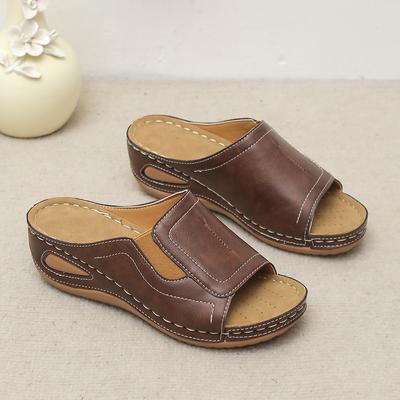 Fashion Summer Platform Sandals Women 2024 New Casual Wedges Heels Slippers Ladies Non-Slip Open Toe Beach Shoes Sandalias Mujer 36-43