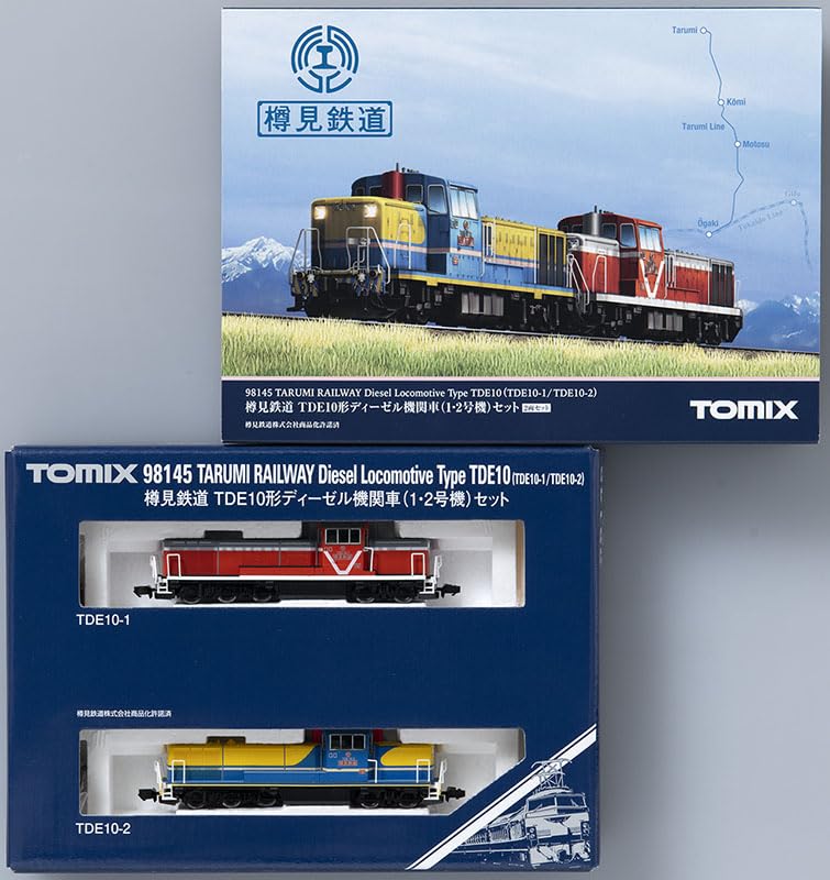 TOMIX N Gauge Tarumi Railway TDE10 Type 1 2 Set 98145 Railway Model Diesel Locomotive &
