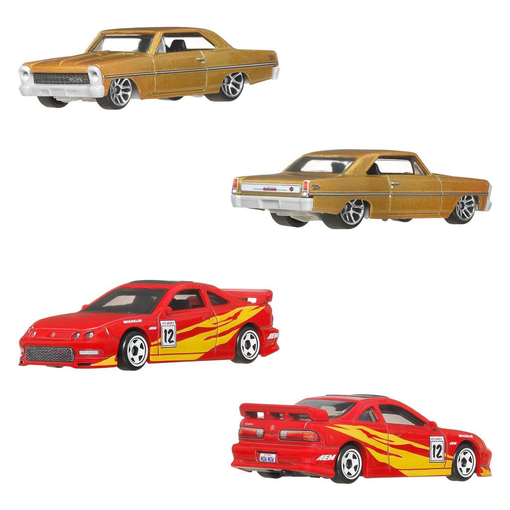 Hot Wheels Fast Furious Assorted Vehicle Miniature 10 Ages & 10-Pack Toys, Cars, Cars, 3+, Multi-color, JCT92-986A