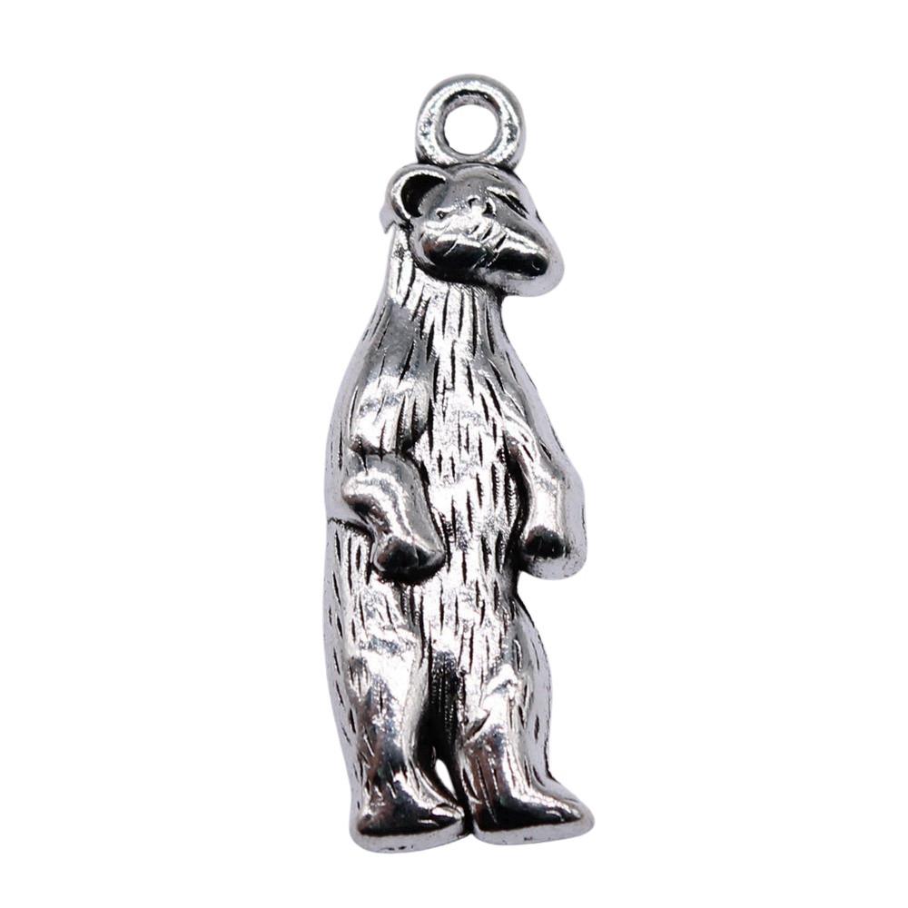 Bear Pendants Metal Animal Charms Panda For DIY Bracelet Necklace Earrings Accessories