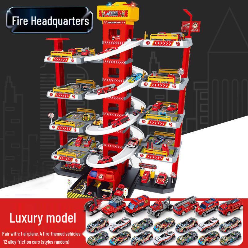 Huicheng Seven- or Nine-Layer Electric Race Track Parking Toy Set