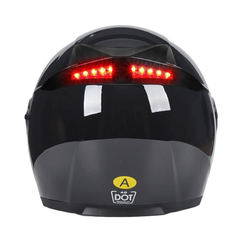 3/4 Motorcycle Helmet Men Women 3C Certified Electric Bike Half With LED Light All Season Commuter