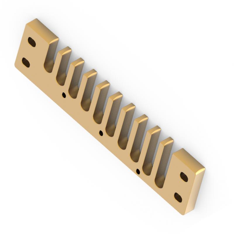 3 Colors Aluminum Alloy 10 Holes Comb Harmonica Part for Marine Band Crossover and Deluxe