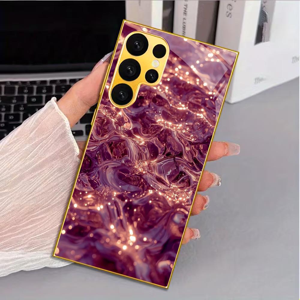 

pink new Bestseller model PhoneCase Electroplated Glass PhoneCase for Samsung Galaxy S26 S25 S24 S23 S22 S21 FE,Ultra,Plus GalaxyS25
