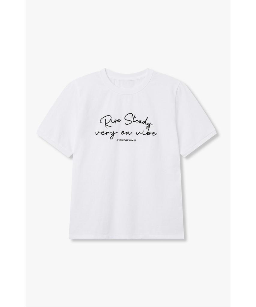 Bobeu Lettering Embroidery Ringer T-Shirt_White 7156240003