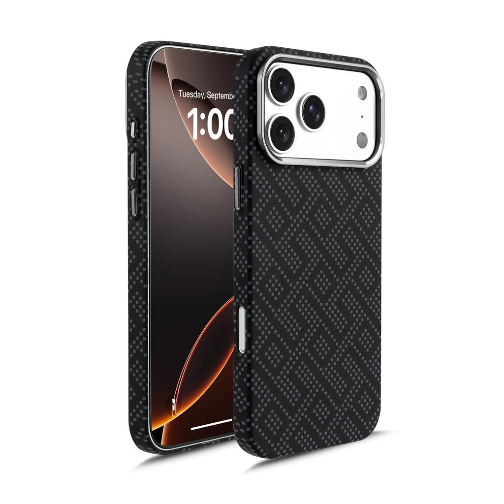Applicable To iPhone11promax Mobile Phone Case S11 Magnetic Suction Samsung S11 Kevlar Pattern Carbon Fiber S11 Case