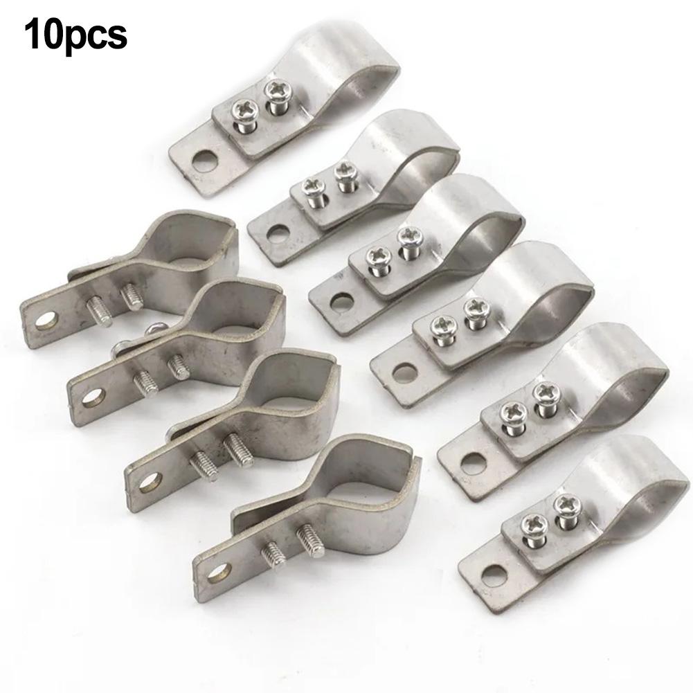 Easily Adjustable SS304 Clamp Set Perfect for Different Pole Sizes In Shade Use