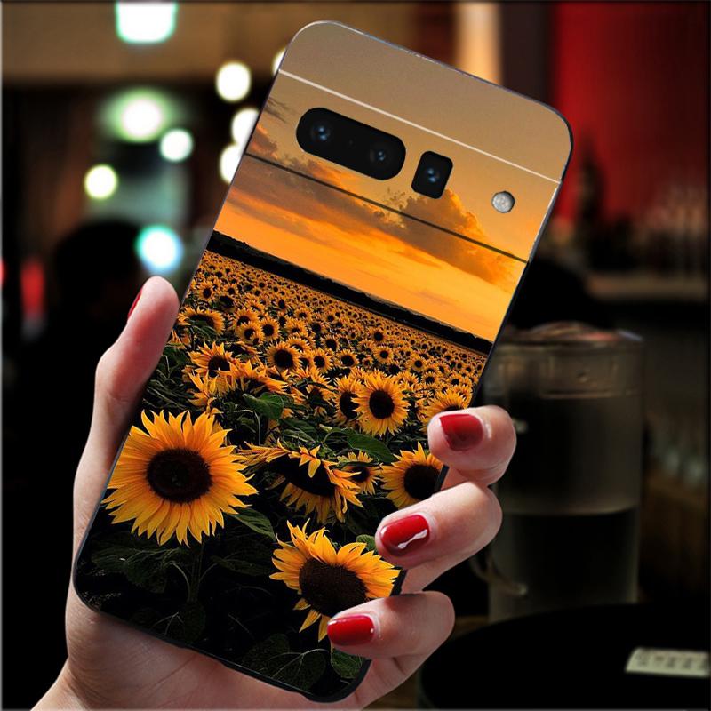 

Phone Case For Google Pixel 10 9 Pro XL 9A 8 7 6 Pro Pixel 8A 7A 6A Pixel 8 7 6 5 Beautiful Flower sunflower Google Pixel 10 Pro