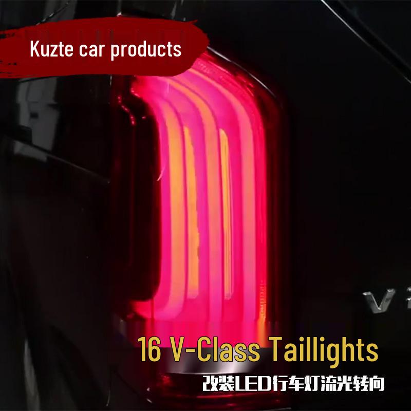LED Tail Light Assembly for Mercedes-Benz V-Class: Daytime Running, Sequential Turn, Reversing, and Brake Lights