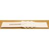 Sport Bracelet - MY-MONTRE - 20mm - White - Soft Silicone - Metallic Buckle