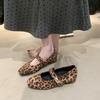 Fashion Women Mary Jane Flat Shoes Fashion Shallow Slip On Shoes Ladies Pumps Soft Sole Comfort Office Occupations Leather Shoes