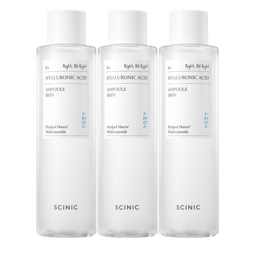 SCINIC Hyaluronic Acid Ampoule Skin 300ml x3 NONE
