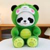 Panda to Dinosaur Transforming Plush Toy – Cute Panda Doll Pillow, Perfect Birthday Gift for Girls.
