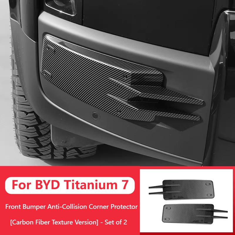 For BYD Leopard 7 Titanium 7 Front Rear Bumper Anti-Collision Corner Guards Protectors Auto Exterior Accessories