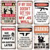 Retro Danger Warning Metal Sign - Vintage Caution Plaque - Metal Plate for Garage Park Home Wall Decor