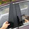 Glossy Black Car Window Pillar Post Sticker Decor Trim Film Fit For Honda Accord 2008-2012