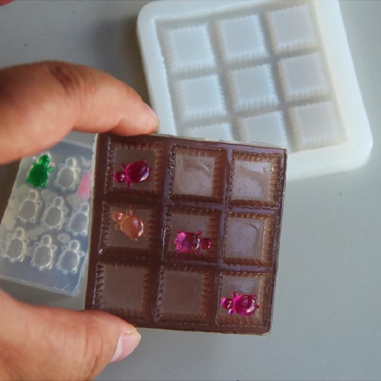 Portable Puzzle Toy Molds Handmade Crafting Moulds Team Cooperation Game Molds Silicone Texture Hand-Making Supplies
