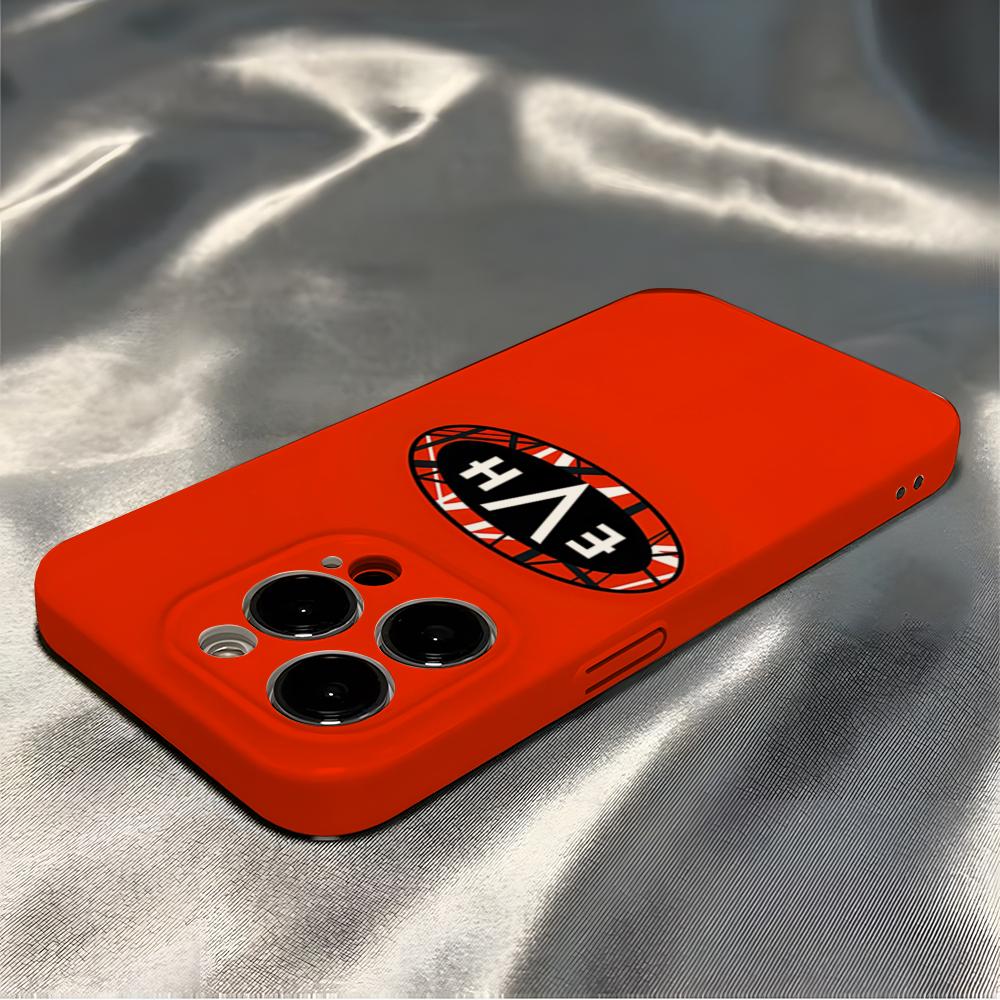 Eddie Van Halen Graphic Guitar Phone Case For Iphone 16 Pro Max 15 Pro 13 14 12 11 8 7 Plus X XR XS Max All Inclusive Cover