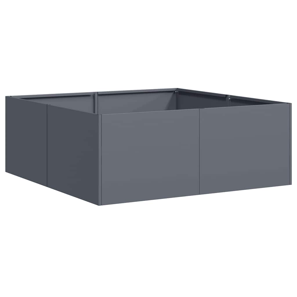 Doniczka Antracyt 80X80X30 Cm Stal
