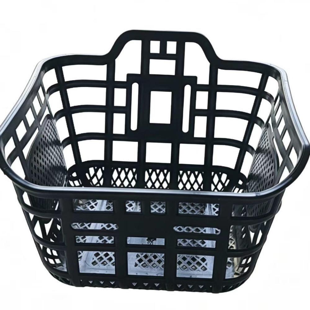 Easy To Install Mountain Bike Basket Bike Rear Basket Children s Folding Bike Accessories чёрный