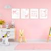 Coquette wall decor teen girl room pink bow wall art decor poster pirational Bible Verses Bow Wall Deco 10x8 inches 4pcs (unframed)