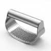 Stainless Steel Ring-Shaped Handheld Garlic & Ginger Press